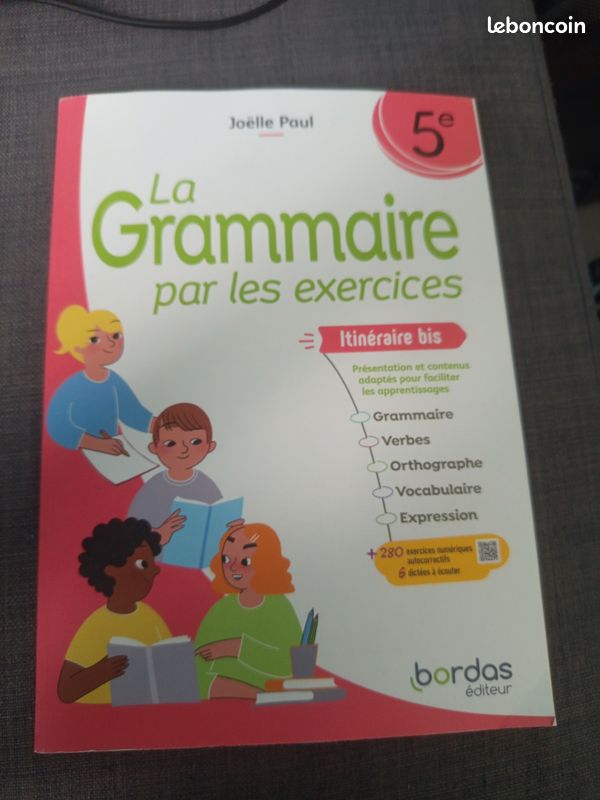 Livre scolaire la grammaire par les exercices 5 ème (image 1)