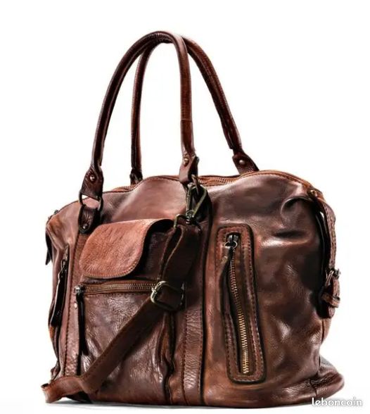 Sac a Main Marron grand voyager (image 2)