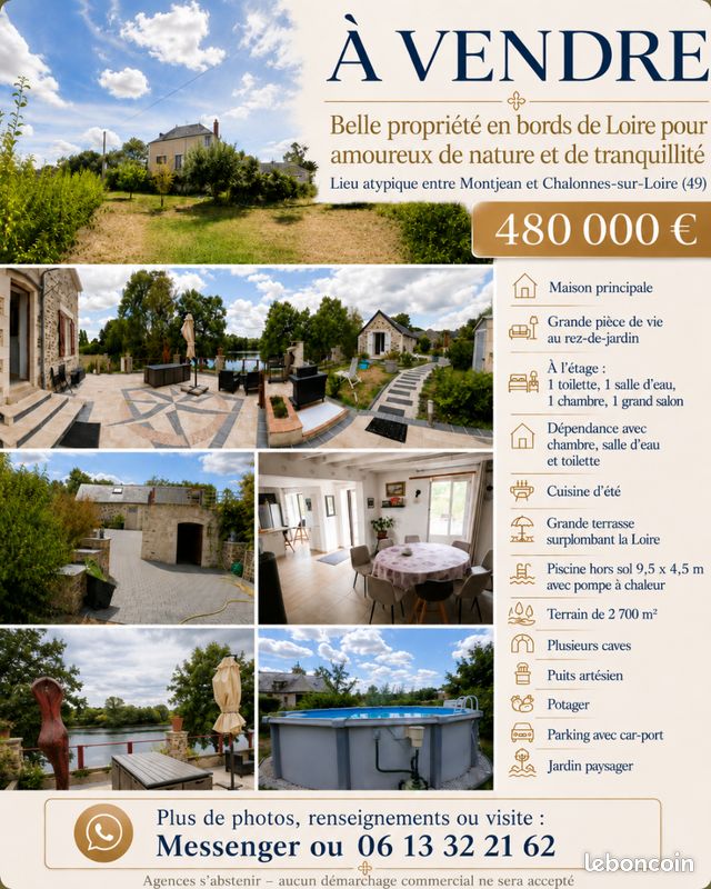 Maison 5 pièces 100 m² · à Mauges-sur-Loire · 100 m² · 480 000 €