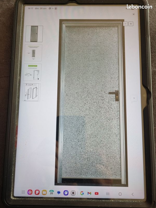 Porte Service Acier H200 x l89 cm (image 1)
