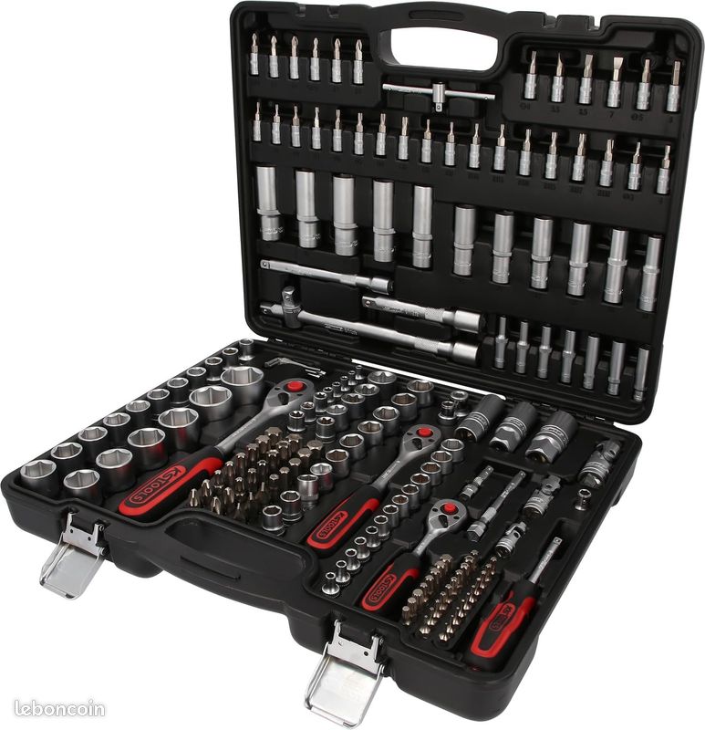 Mallette D’outillage à Main BGS 108 Pièces – Jeu De Douilles Inclus, Réf 11429-D