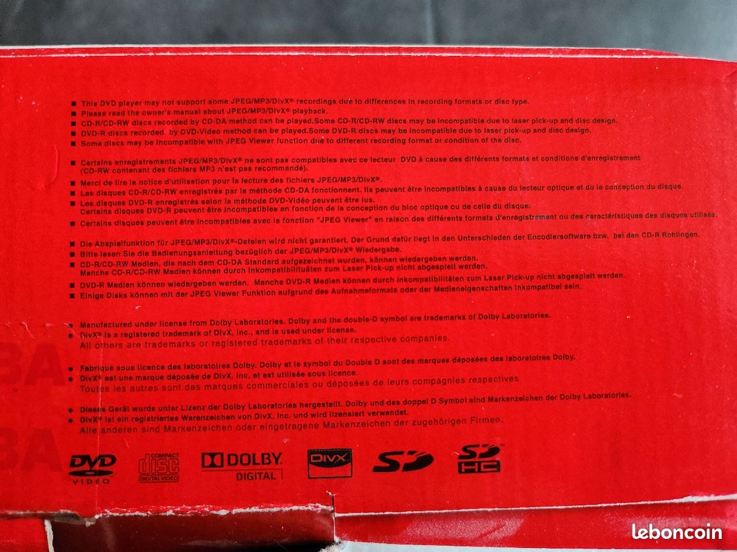 Lecteur DVD portable Toshiba (image 9)