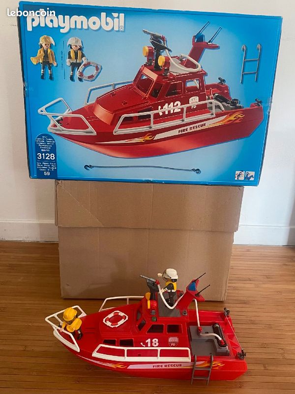 Playmobil bateau de pompier ref: 5528 (image 2)