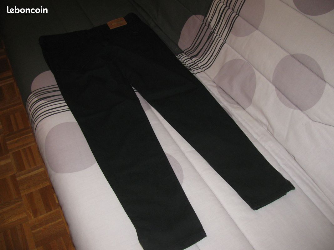 Pantalon Serré avec Fermeture Éclaire aux Chevilles (image 3)