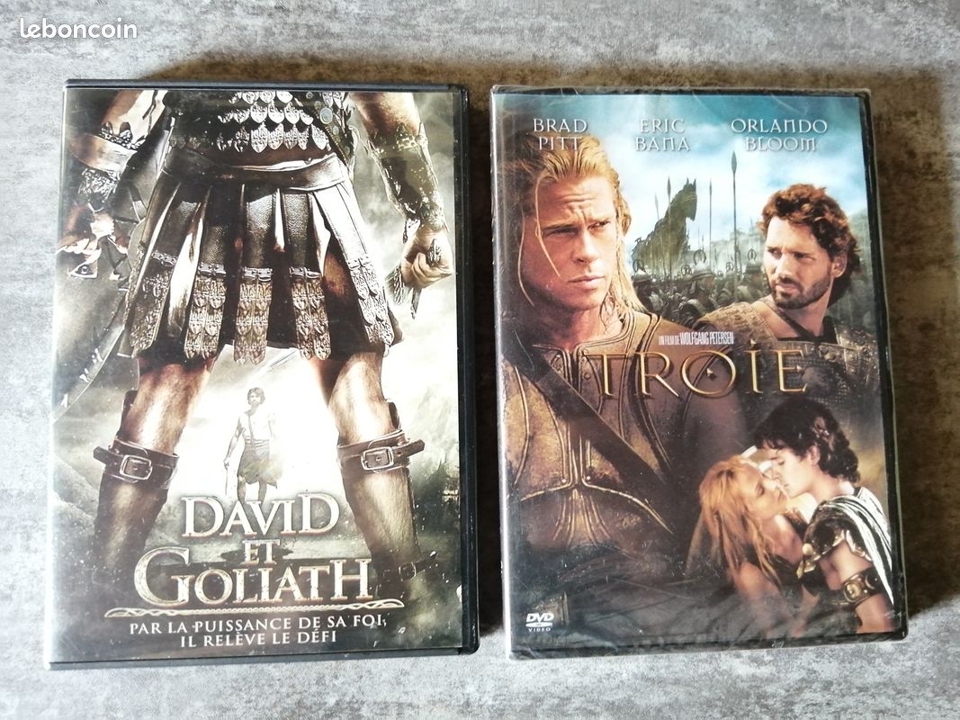 Troie dvd neuf sous blister + David et Goliath en très bon état (image 1)