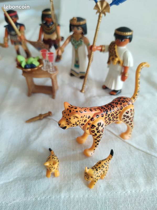Playmobil César en quadrige ( rare ) et Cléopatre (image 5)