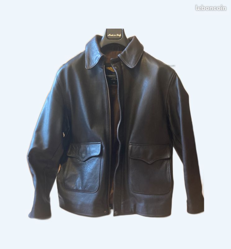 Blouson en cuir style Indiana Jones US Wings Vêtements