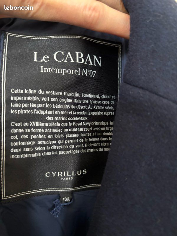 Caban marine 10 ans cyrillus état neuf (image 2)