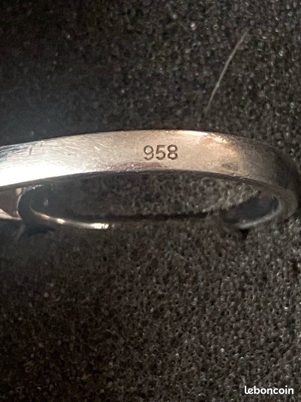 Bague Argent Massif 925 - Taille 54 - Style élégant - Occasion Bon état