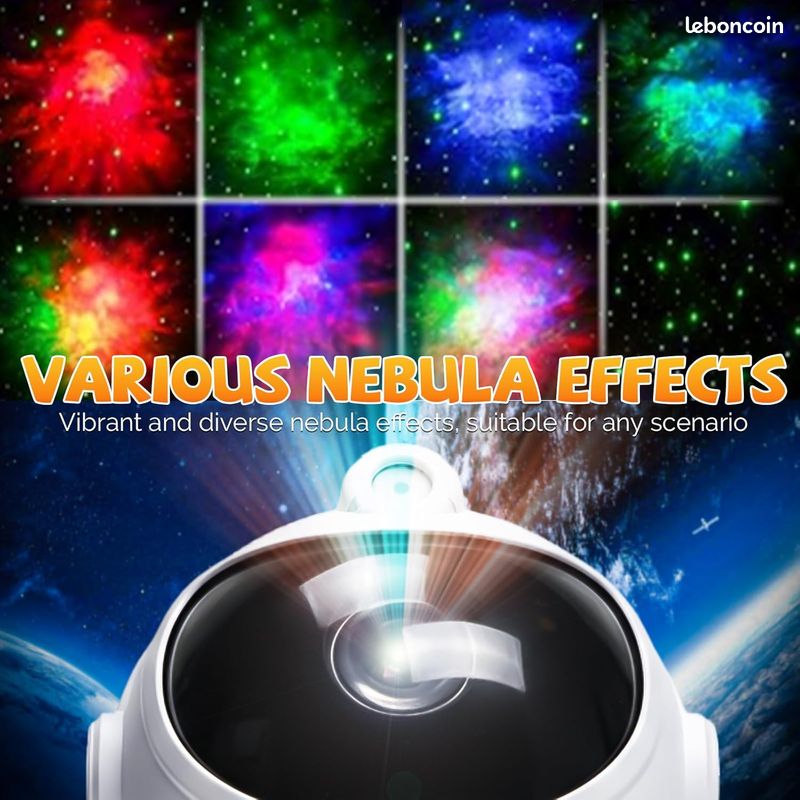 Cayclay Projecteur De Lumière Astronaute, Projecteur De Galaxie Pour Chambre à Coucher