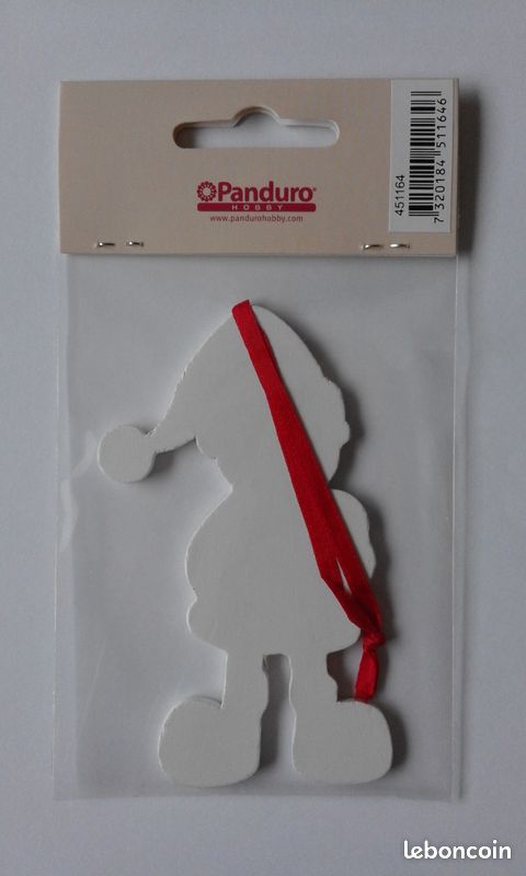 ♥ NEUF – 2 décors de Noël en bois à suspendre pour sapin ou cadeaux (image 3)