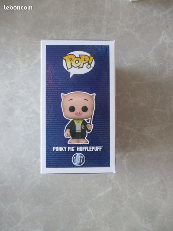 POP FUNKO 1337 PORKY PIG HUFFLEPUFF Figurine (image 4)
