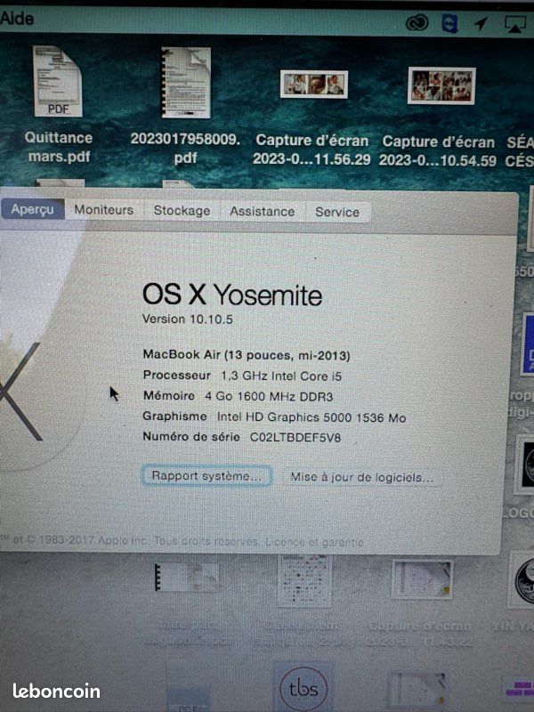 MacBook Air 13 pouces mi 2013 (image 3)
