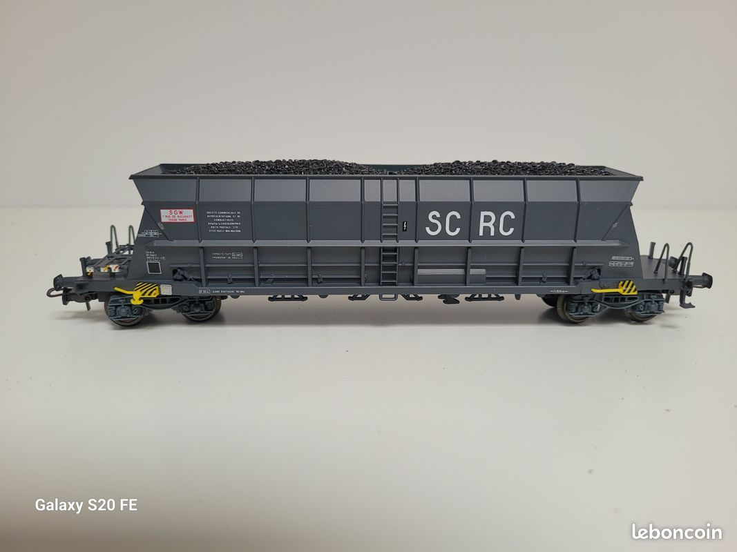 Train wagon N° 5721 Wagon trémie à bogies de SC RC Electrotren Horansport de houille (image 5)