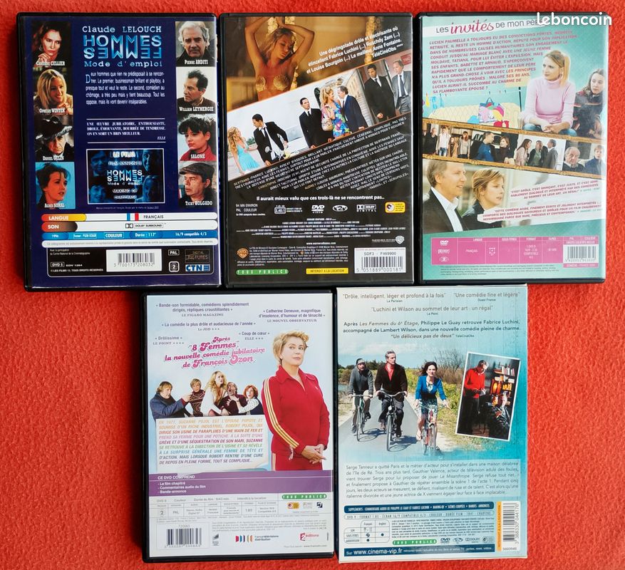 Lot de cinq films avec Fabrice Luchini (DVD comme neufs) (image 2)