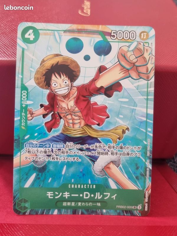Monkey D. Luffy PRB02-005 SR japonaise One Piece Card Game (image 7)