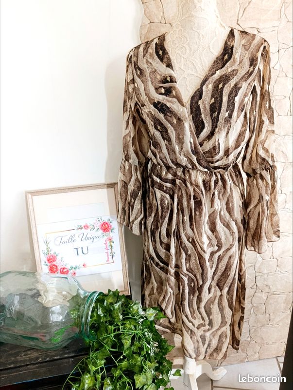 Robe TU habillée marron (image 1)