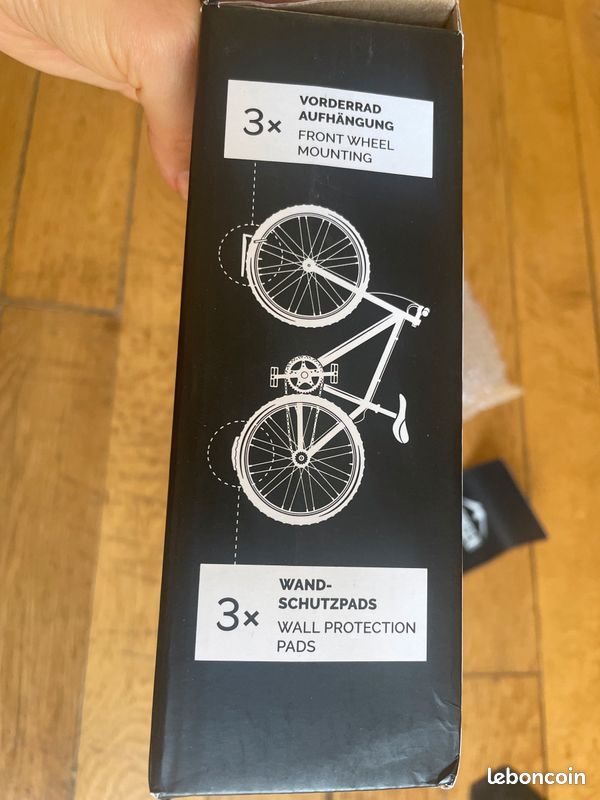 Support Mural Vertical Pour Vélo Borgen - Réglable, Pour VTT, Vélo électrique, Route, Enfants - Jusqu'à 30 Kg