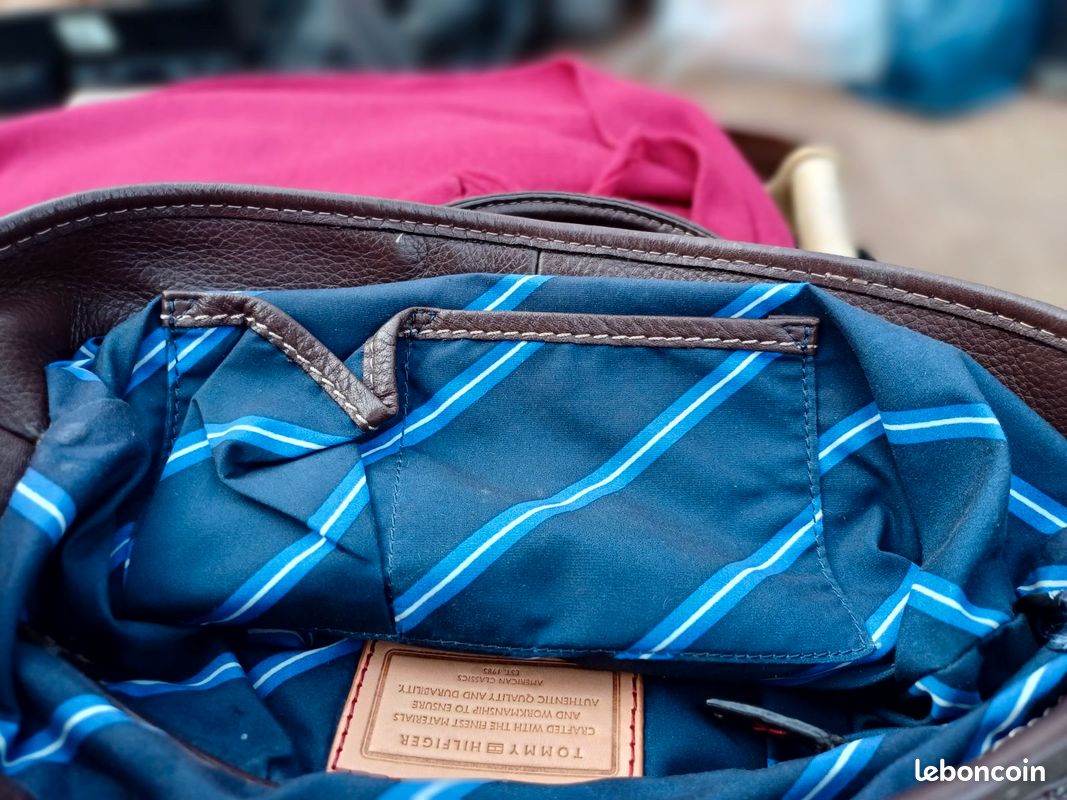 SAC CUIR TOMMY HILFIGER - vintage (image 10)