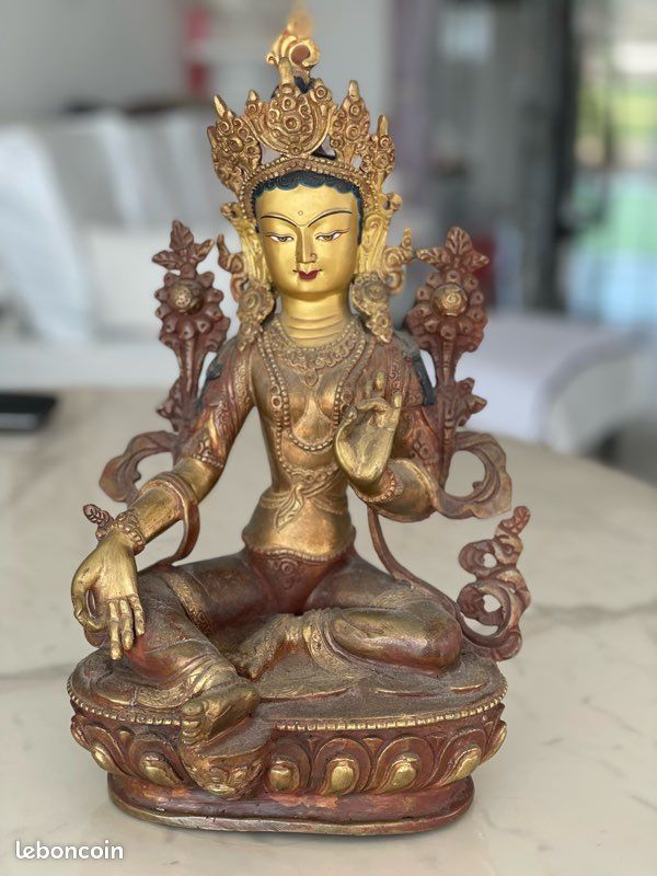 Statue bouddhiste Green Tara (image 1)