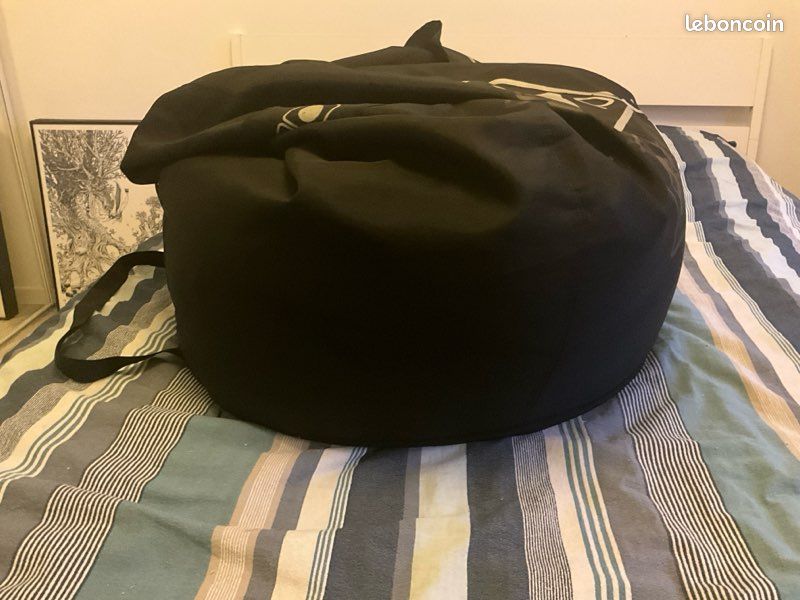 Chaise poire noire - Black bean bag chair (image 4)