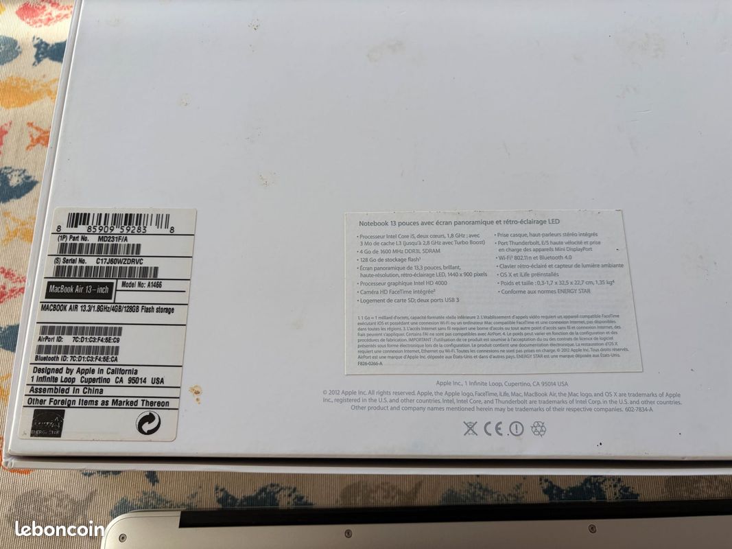 Macbook Air 13 - 512Go très bon état (image 9)