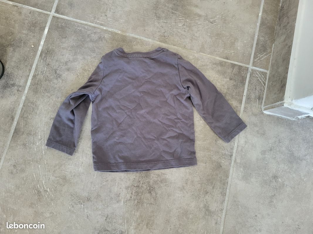 T-Shirt In Extenso (12mois / 74cm) (image 4)