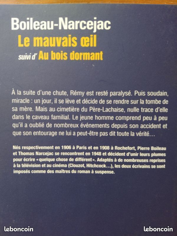 Boileau-Narcejac "Le mauvais oeil" (image 3)