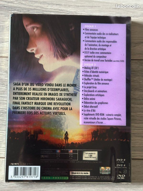 Final Fantasy Les Créatures de l’Esprit DVD (image 2)