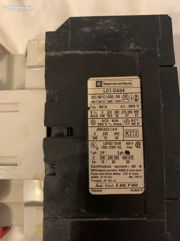 Contacteur Telemecanique LC1-D634 (image 3)