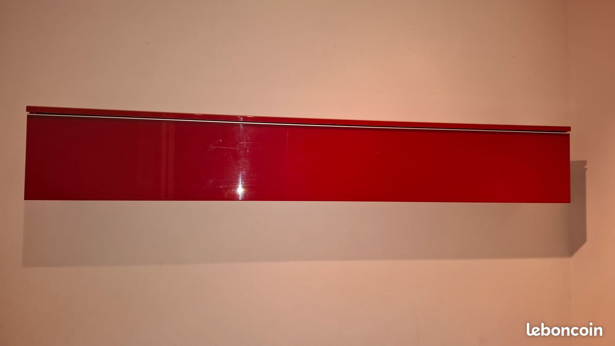 Meuble haut / Caisson mural IKEA rouge brillant (image 1)