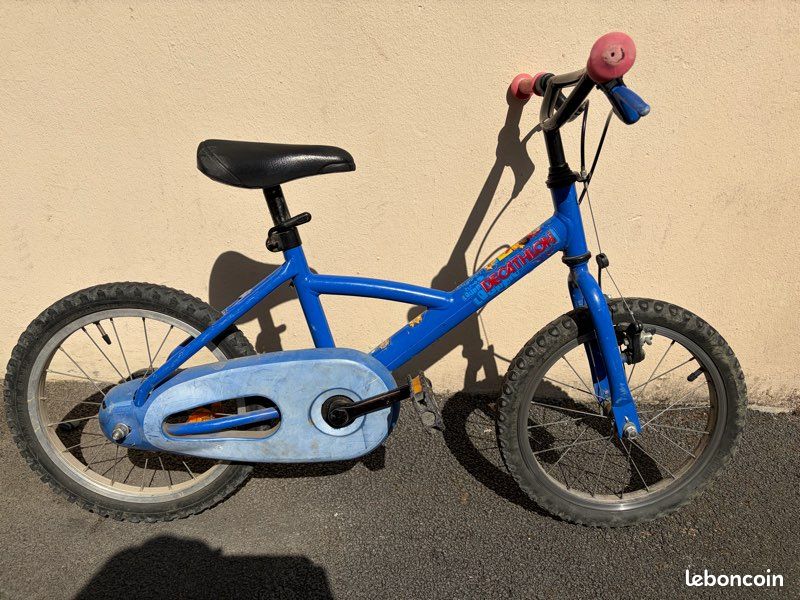 Vélo VTT enfant 3 à 6 ans décathlon 16 pouce bleu (image 1)