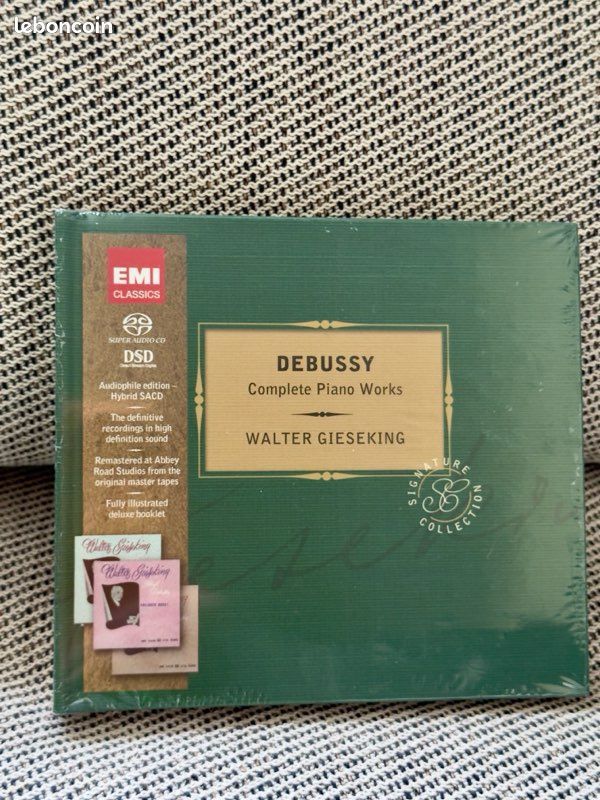 PERLE ULTRA RARE:đ Claude Debussy - Walter Gieseking Complete Solo Piano Music - SACD audiophile edition (image 1)