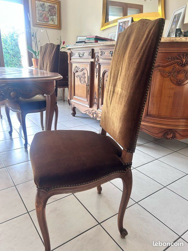 Table en merisier avec lot de 6 chaises offertes (image 4)