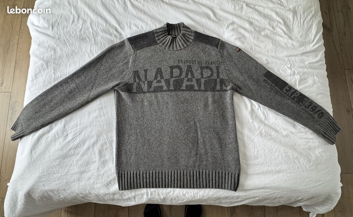 Pull Polaire Napapijri Pour Enfant, Taille 8 Ans, Couleur Rouge - Occasion Impeccable