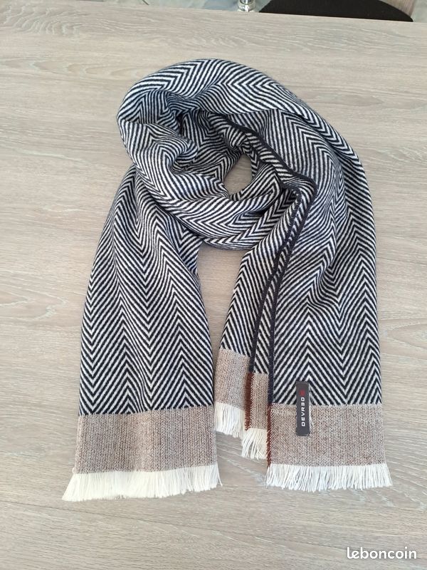 Écharpe Devred Homme - Bleu - Coton - Taille M - Très Bon état