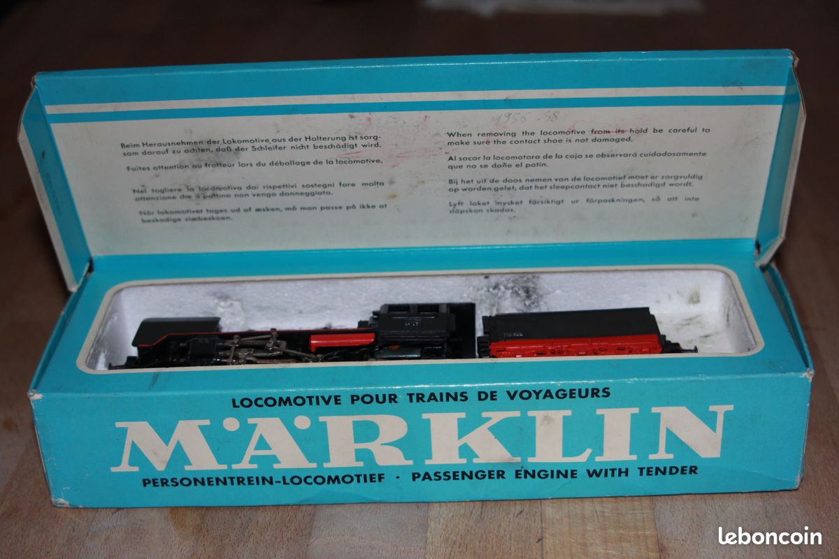 Locomotive Vapeur Marklin BR24 058 - HO - Époque 3 - DB - Analogique - Boîte D'origine
