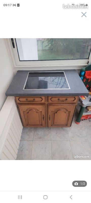 Meuble avec plaque de cuisson (image 1)