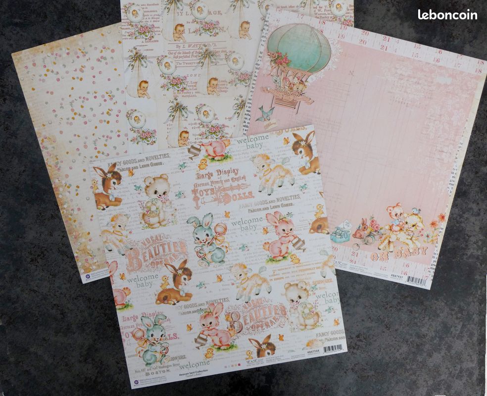 Papiers scrapbooking marque PRIMA (image 1)