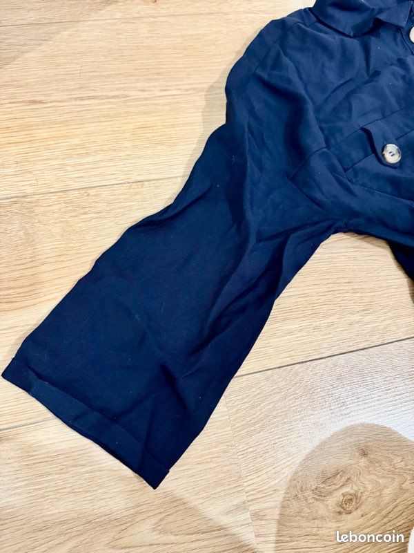 Robe courte mango bleu marine (image 4)