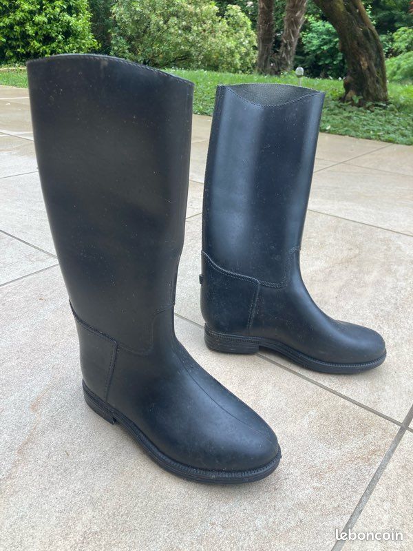 Bottes D'Équitation Hiver USG Pro Ride - Pointure 34 Noir - Doublées Fourrure Synthétique