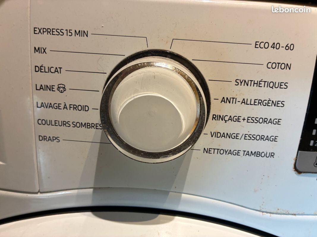 Lave-linge hublot Samsung, 8 kg, état neuf, pose libre (image 2)