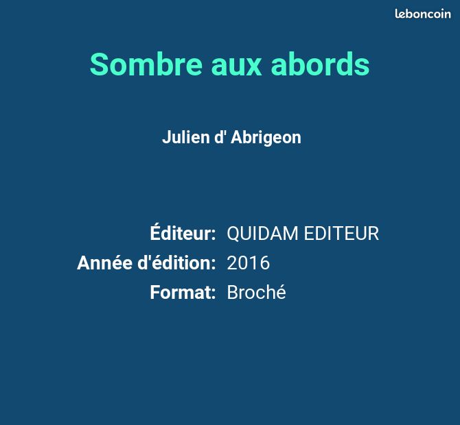 Sombre aux abords - Julien d' Abrigeon (image 2)