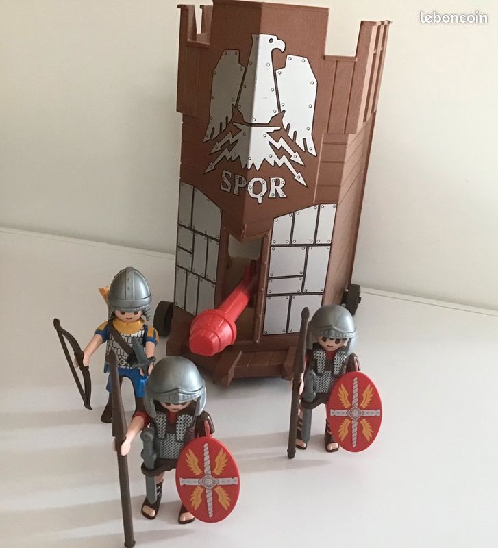 Ancien Playmobil collector 4275🛡️Tour d’Assaut Romaine avec ses soldats🏹(Année 2006) (image 7)