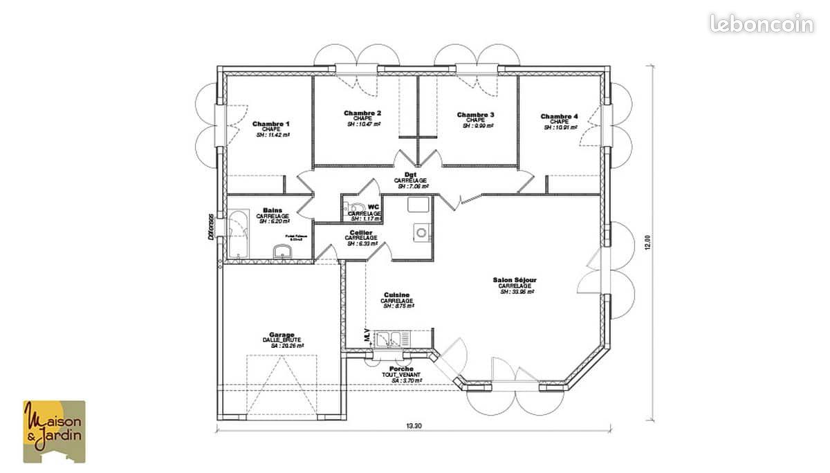 Maison 4 pièces 85 m² (image 7)