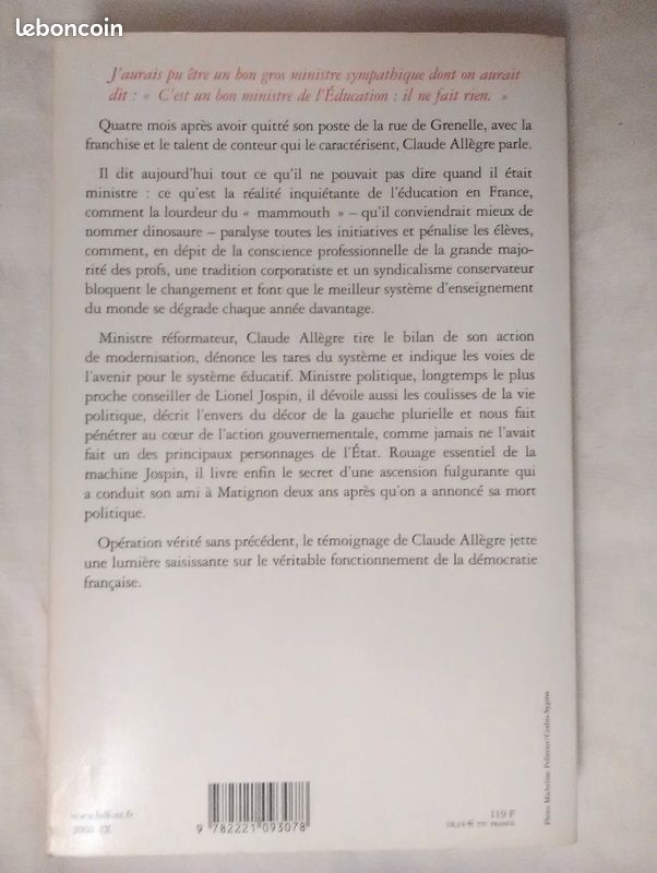 Toute Vérité Est Bonne À Dire – Claude Allègre (image 3)
