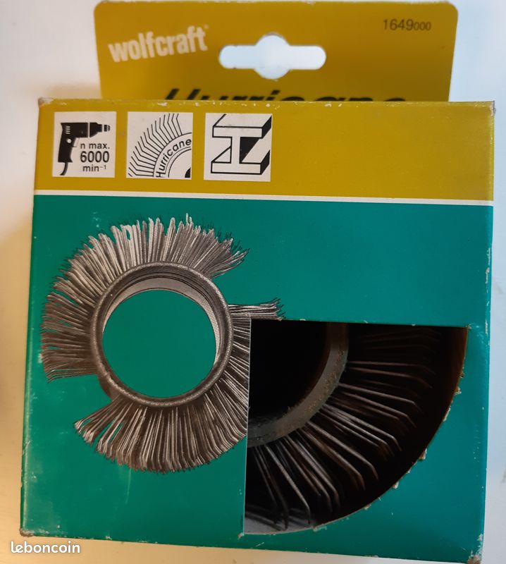Support et Brosses Wolfcraft pour perçeuse (image 2)