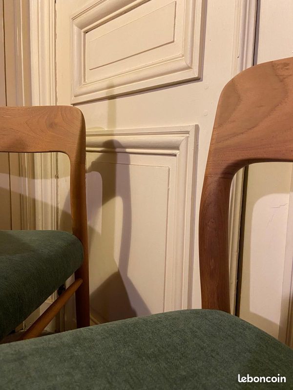 Chaises Niels Otto Moller modèle 75 (image 4)