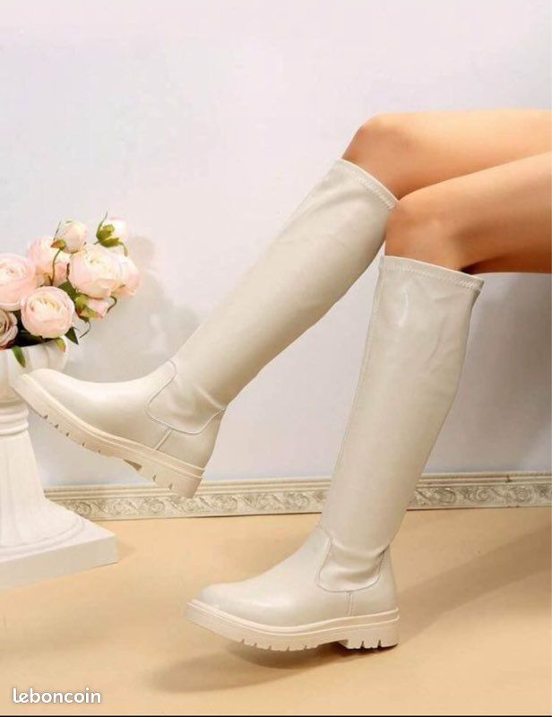 Boots Chaussures CompensÃ©es Beige Femme Bottes Femme Beige Chaussures