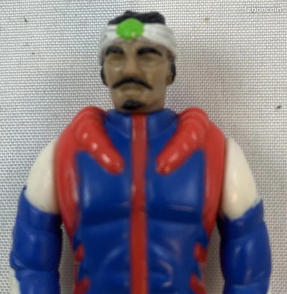 Vintage 1987 Kenner M.A.S.K Mask Bullet Blue Motorcycle w/ Ali Bombay